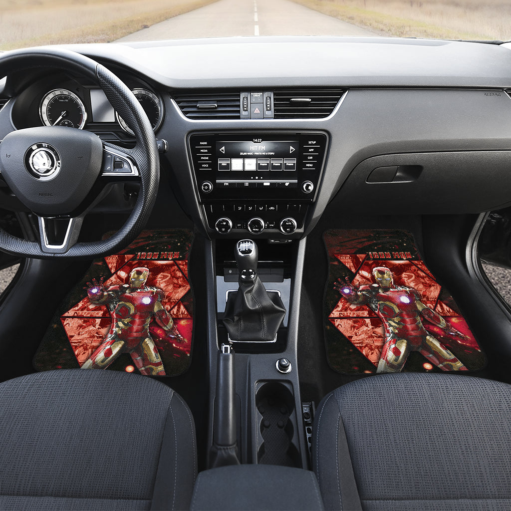 Iron Man Car Floor Mats Custom For Fans Ci221227-09