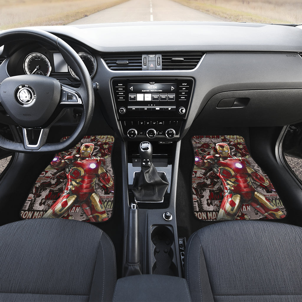 Iron Man Car Floor Mats Custom For Fans Ci221227-07