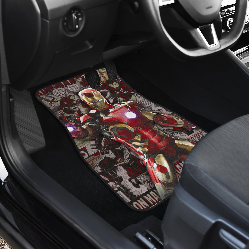 Iron Man Car Floor Mats Custom For Fans Ci221227-07