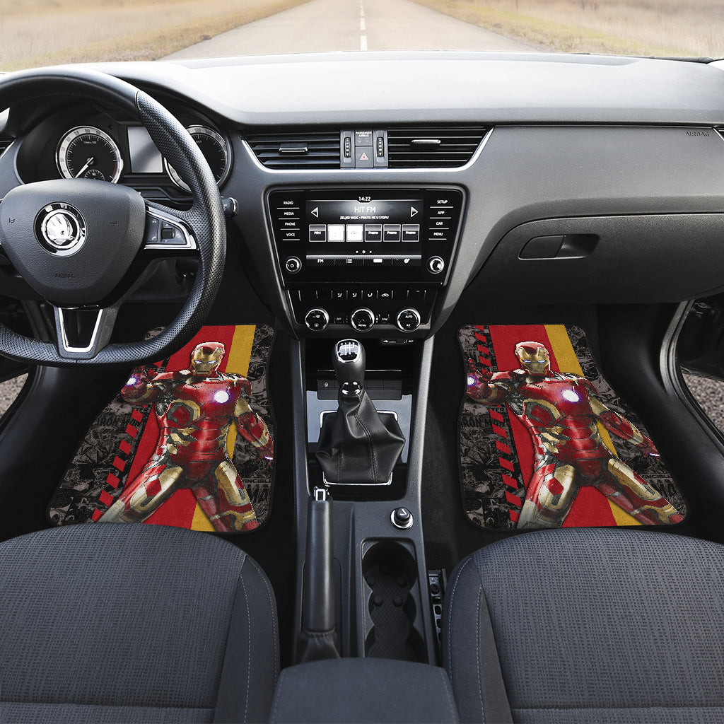Iron Man Car Floor Mats Custom For Fans Ci221227-06