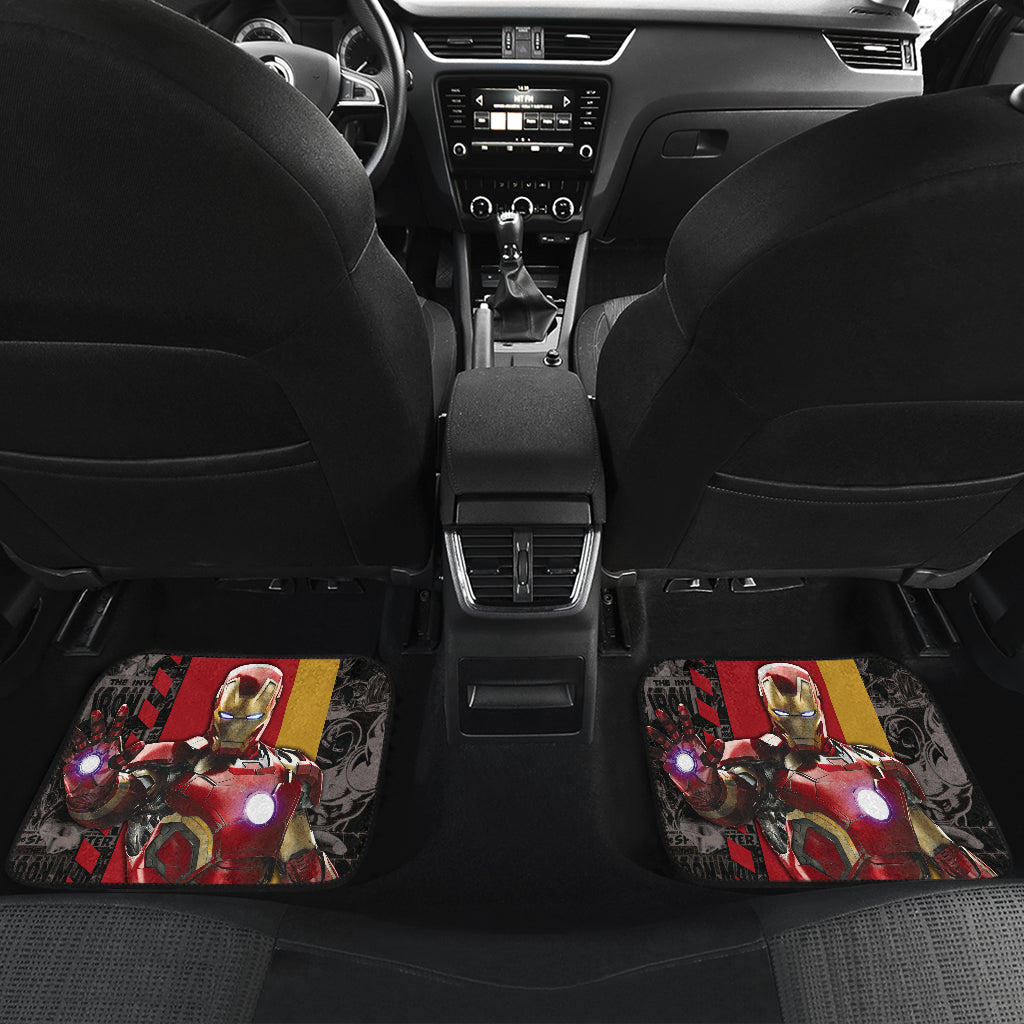 Iron Man Car Floor Mats Custom For Fans Ci221227-06