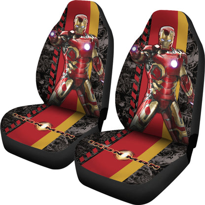Iron Man Car Seat Covers Custom For Fans Ci221227-05