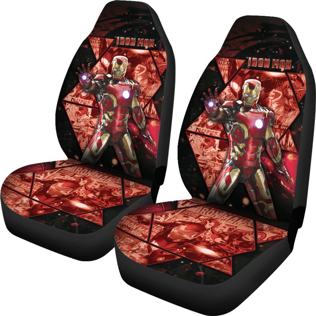 Iron Man Car Seat Covers Custom For Fans Ci221227-02