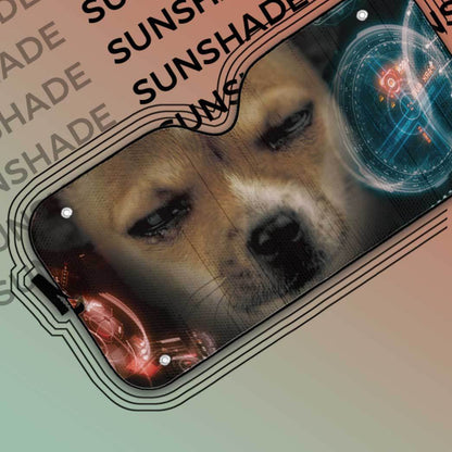 Gearhuman 3D Iron Man HUD Dog Auto Sunshade