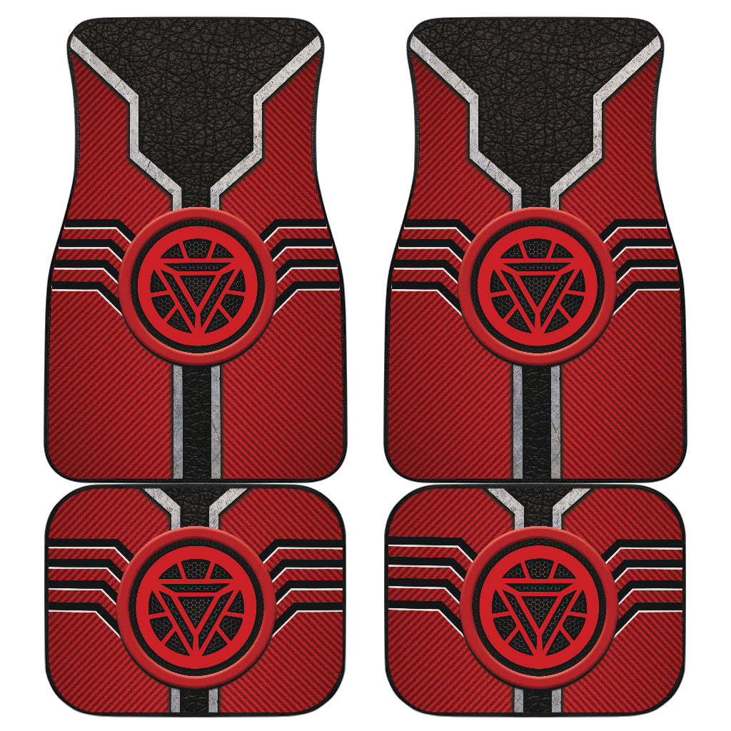 Iron Man Logo Car Floor Mats Custom For Fans Ci230111-08a