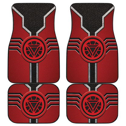 Iron Man Logo Car Floor Mats Custom For Fans Ci230111-08a