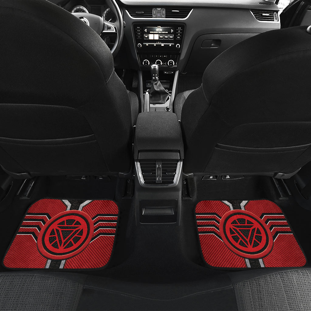 Iron Man Logo Car Floor Mats Custom For Fans Ci230111-08a