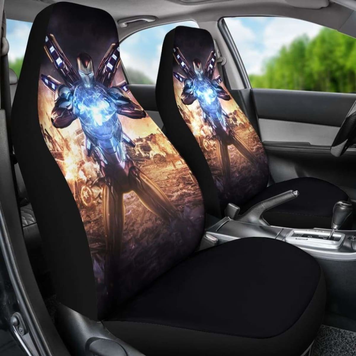 Iron Man Mark 50 Car Seat Covers Universal Fit 051012