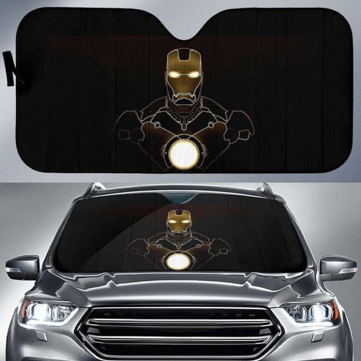 Iron Man New Auto Car Auto Sun Shades Universal Fit 051312