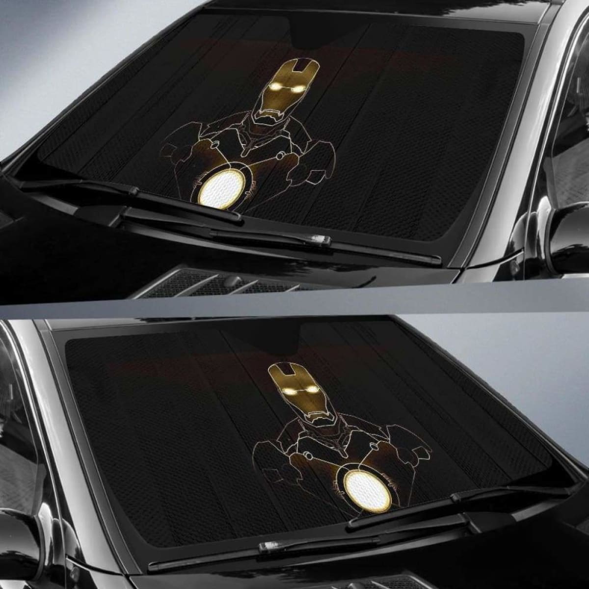 Iron Man New Auto Car Auto Sun Shades Universal Fit 051312