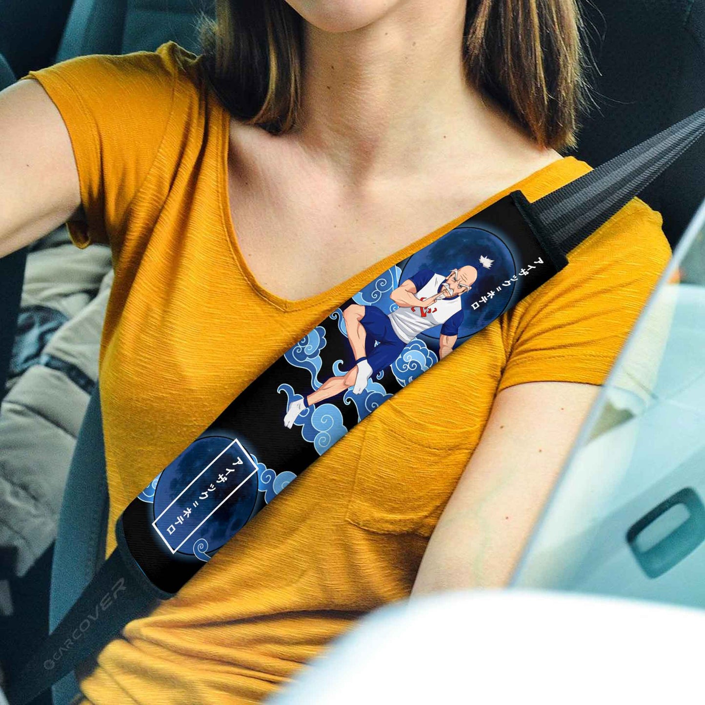 Isaac Netero Seat Belt Covers Custom Hunter x Hunter Anime Car Accessories