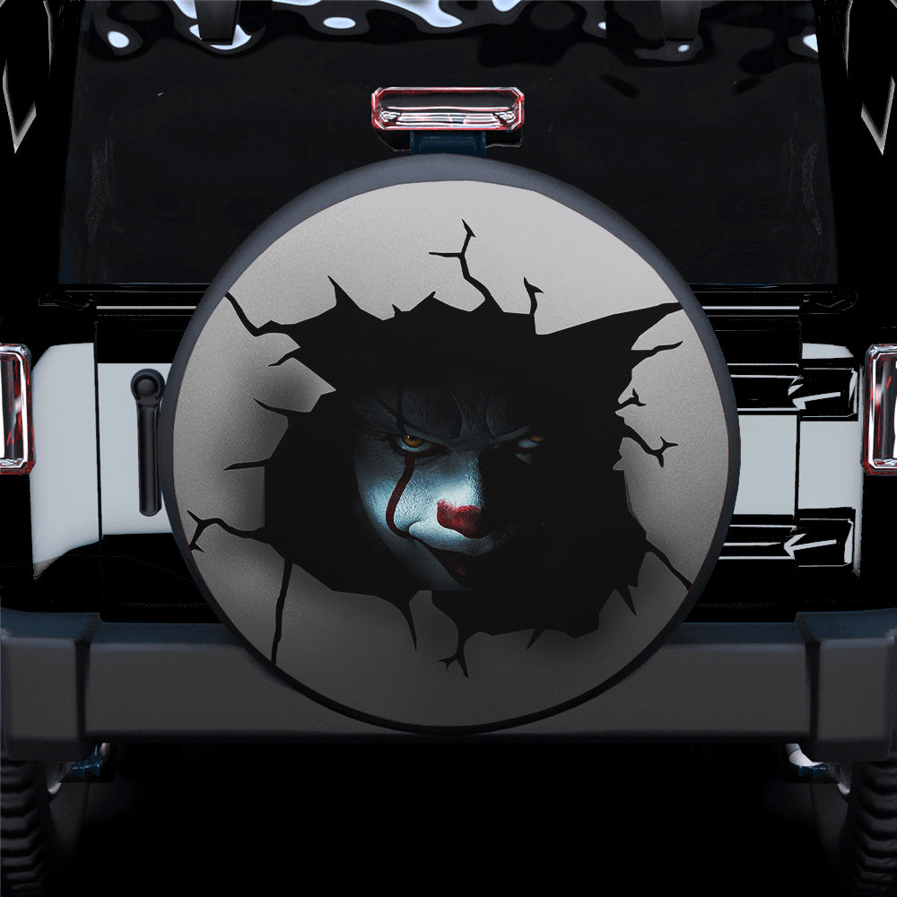 It Penny Wise Horror Movies Creepy Jeep Car Spare Tire Cover