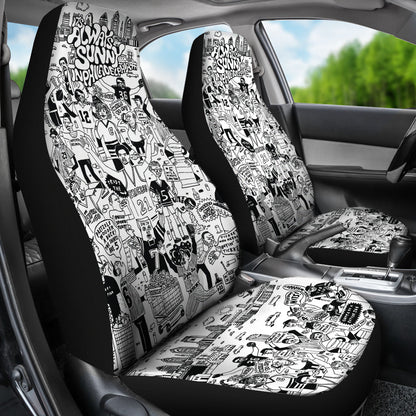 It's Always Sunny In Philadelphia Doodle Car Seat Covers Car Accessories Ci220701-02