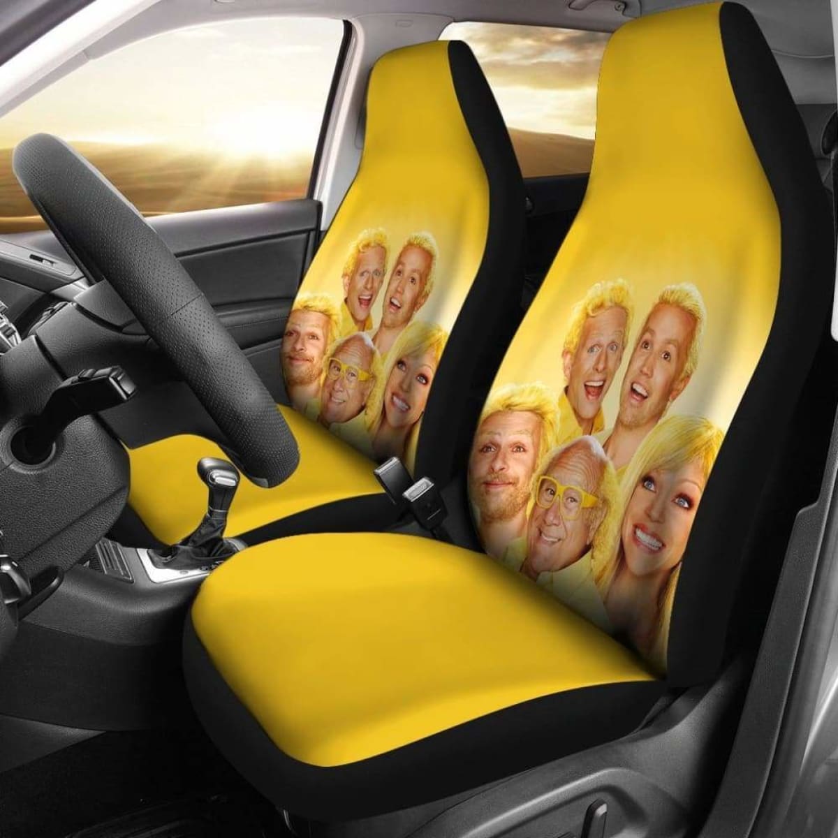 It's Always Sunny In Philadelphia Yellow Seat Cover 101719 Universal Fit