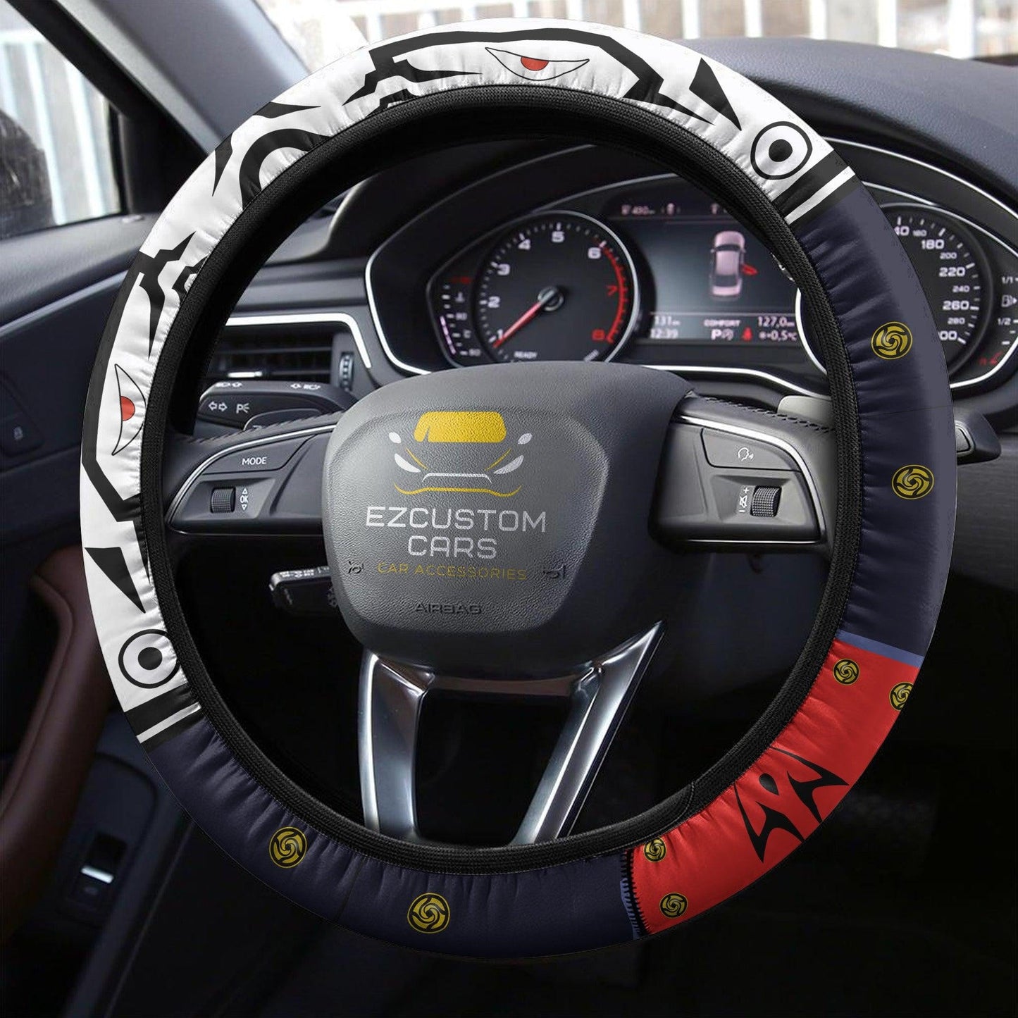 Itadori Sukuna Mode Anime Steering Wheel Cover Jujutsu Kaisen Custom Anime Car Accessories