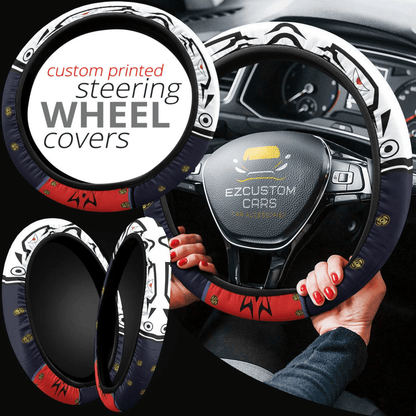 Itadori Sukuna Mode Anime Steering Wheel Cover Jujutsu Kaisen Custom Anime Car Accessories