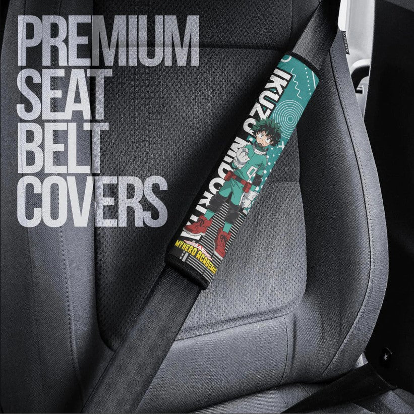 Izuku Midoriya Anime Deku My Hero Academia Car Seat Belt Cover Custom Car Accessories