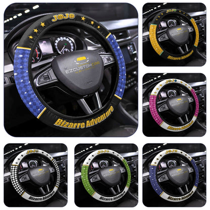 JJBA Anime Steering Wheel Cover - Universal Fit (15 Inch)