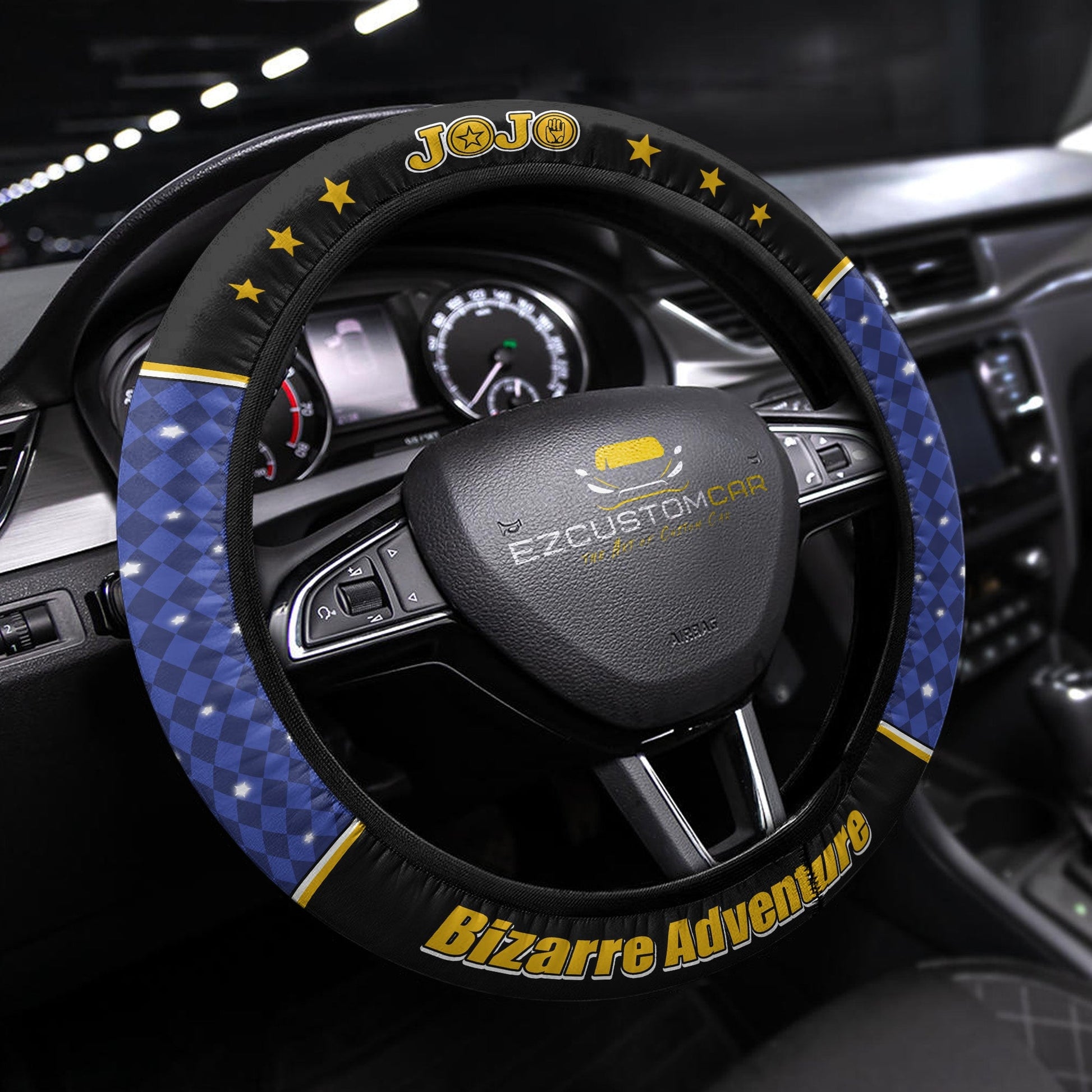 JJBA Anime Steering Wheel Cover - Universal Fit (15 Inch)