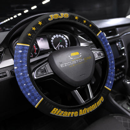 JJBA Anime Steering Wheel Cover - Universal Fit (15 Inch)