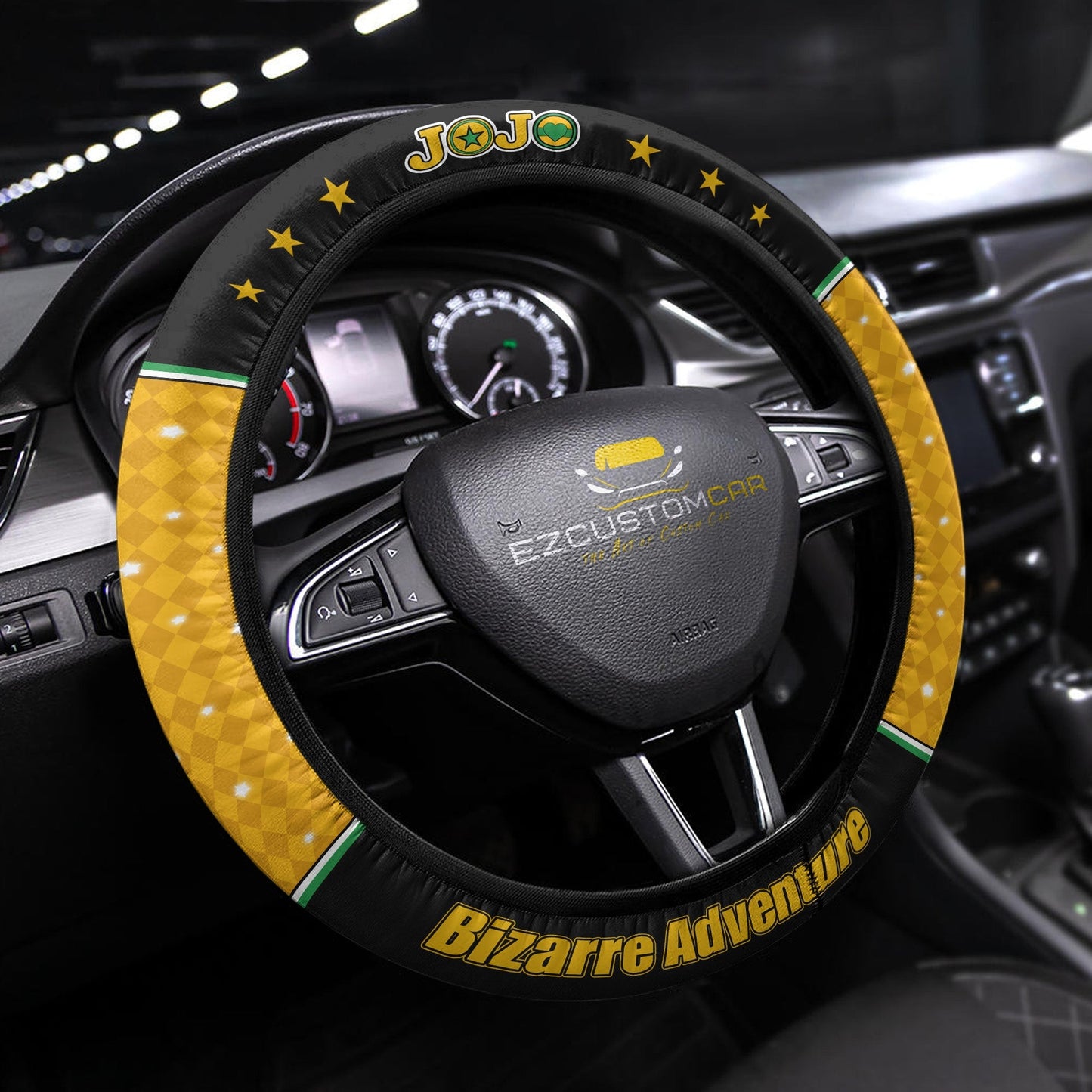JJBA Anime Steering Wheel Cover - Universal Fit (15 Inch)
