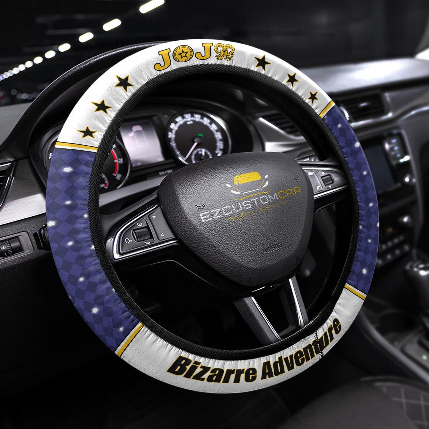 JJBA Anime Steering Wheel Cover - Universal Fit (15 Inch)