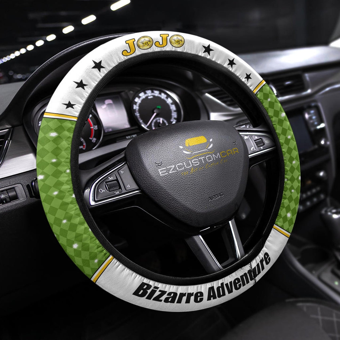JJBA Anime Steering Wheel Cover - Universal Fit (15 Inch)