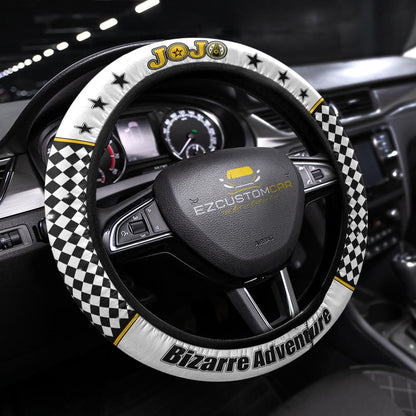 JJBA Anime Steering Wheel Cover - Universal Fit (15 Inch)