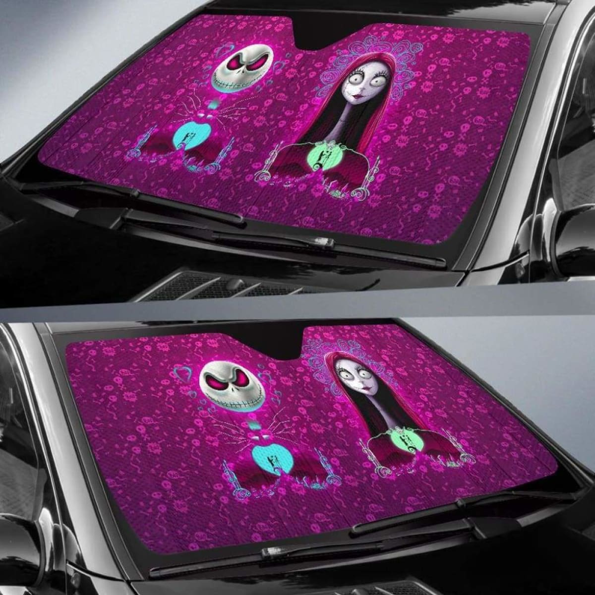 Jack And Sally Auto Sun Shades Universal Fit 112611