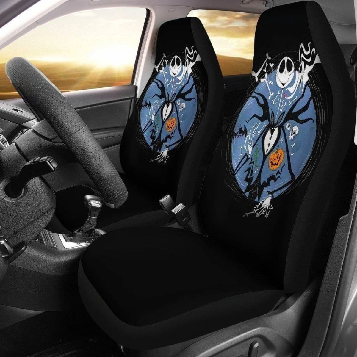 Jack Nightmare Before Christmas Car Seat Covers 2 Universal Fit 194801