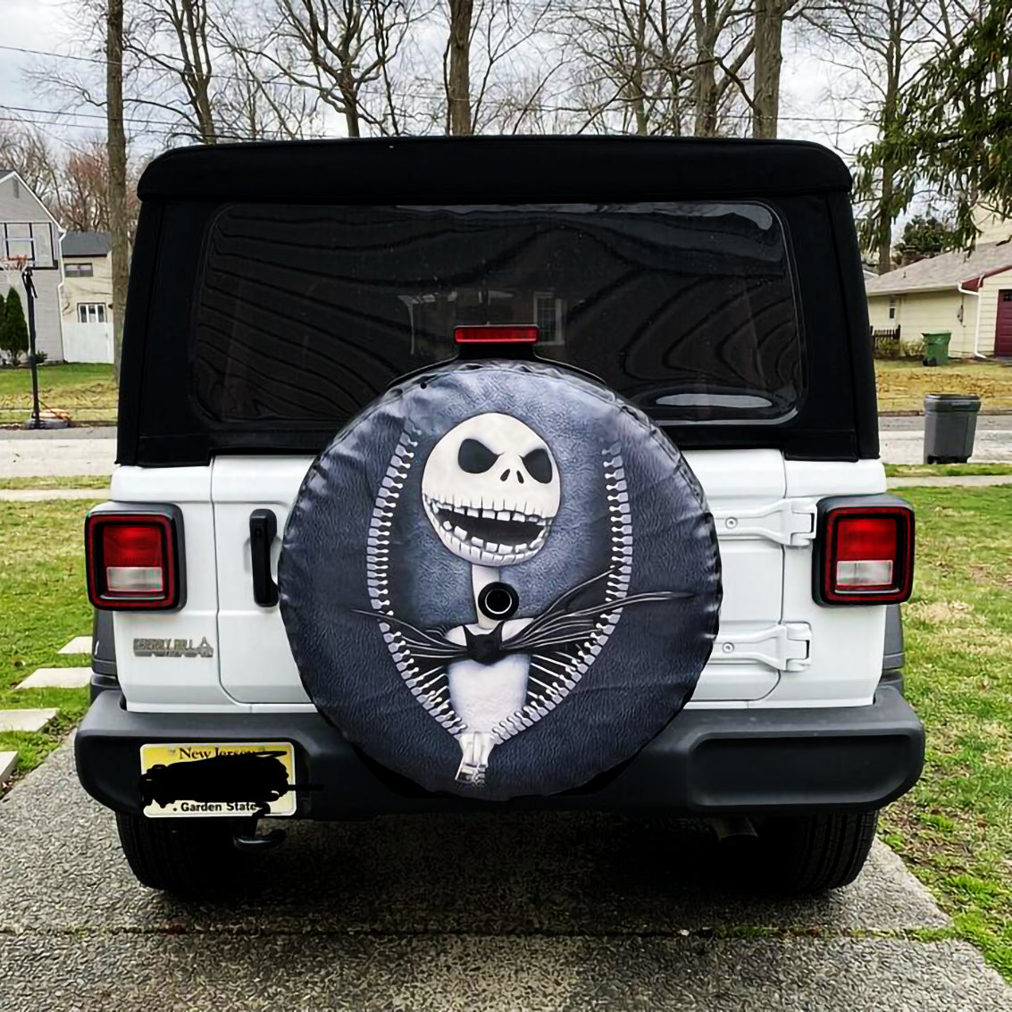 Jack Nightmare Before Christmas Zipper Car Spare Tire