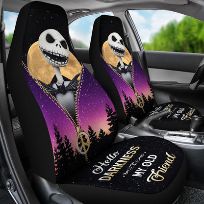 Jack Nightmare Christmas Darkness My Old Friend Hippie Moon Zipper Car Seat Covers