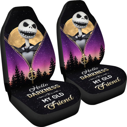Jack Nightmare Christmas Darkness My Old Friend Hippie Moon Zipper Car Seat Covers