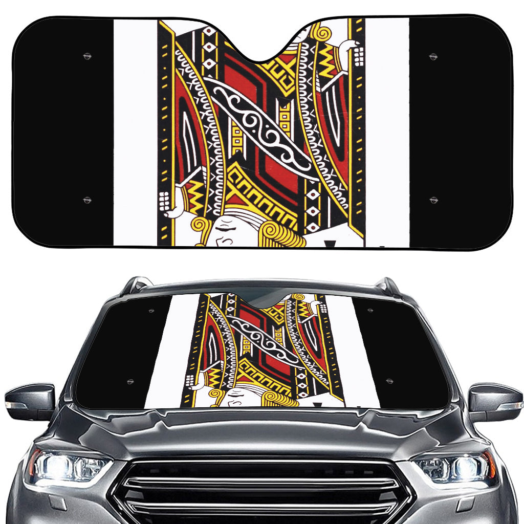 Jack Of Clubs Playing Card Print Car Windshield Sun Shade