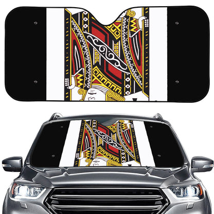 Jack Of Clubs Playing Card Print Car Windshield Sun Shade