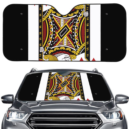 Jack Of Diamonds Playing Card Print Car Windshield Sun Shade