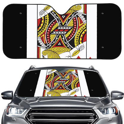 Jack Of Hearts Playing Card Print Car Windshield Sun Shade