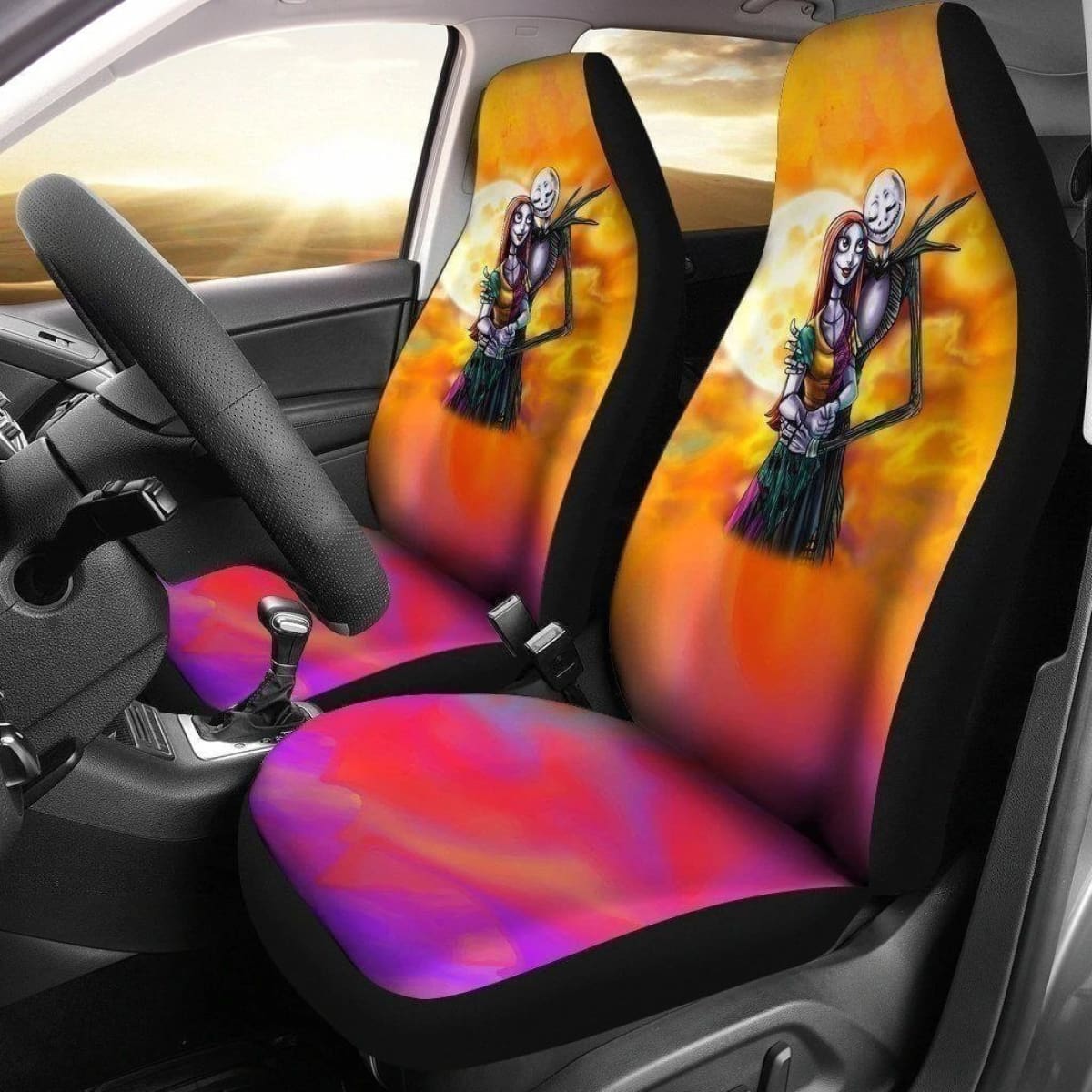 Jack & Sally Car Seat Covers Custom Design Universal Fit 194801
