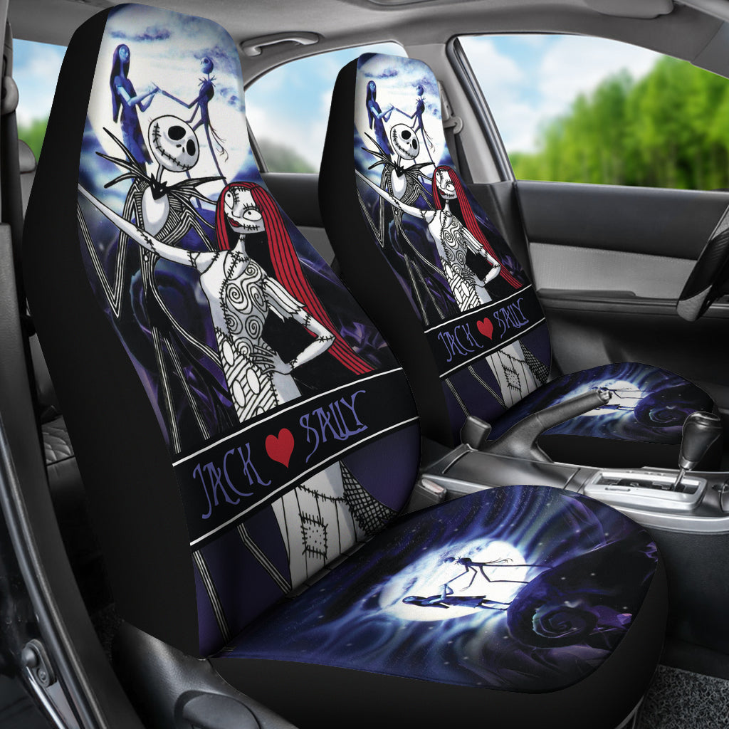 Jack Sally Car Seat Covers Nightmare Before Chrismtas Ci221221-01