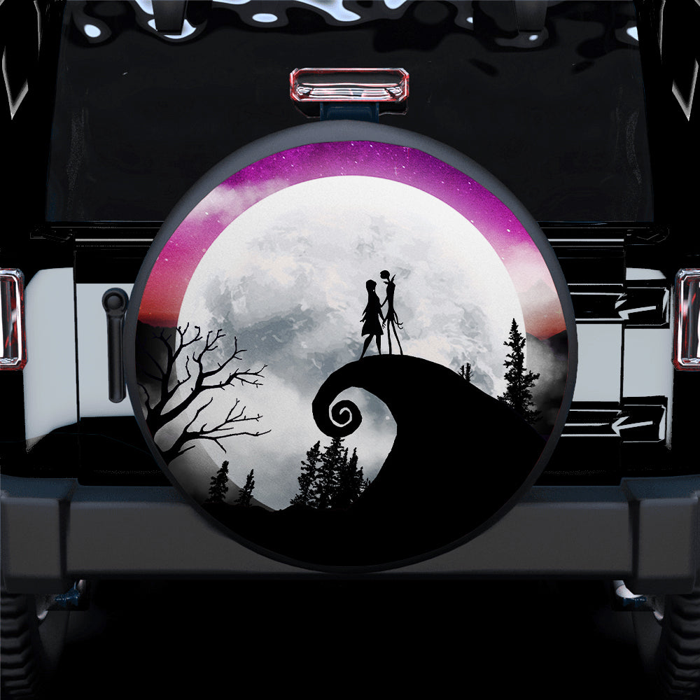 Jack Sally Moon Night Car Spare Tire Cover