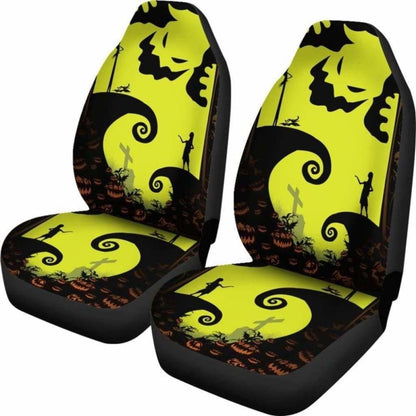 Jack Sally Oogie Boogie Silhouette Car Seat Covers Universal Fit 051012