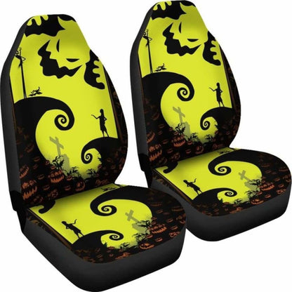 Jack Sally Oogie Boogie Silhouette Car Seat Covers Universal Fit 051012