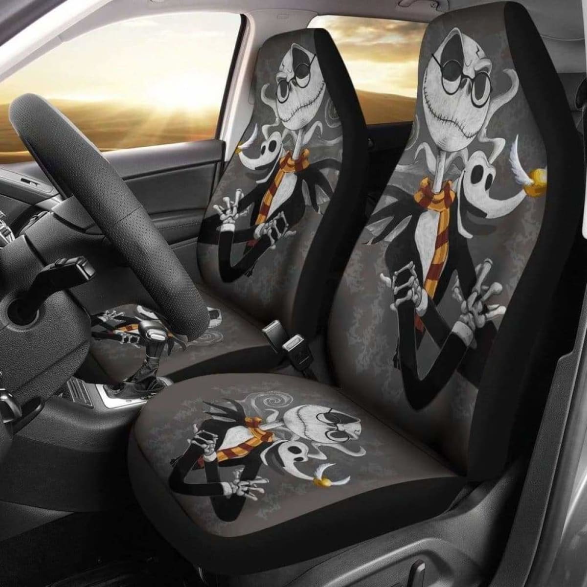 Jack Skellington And Philosophers Stone Car Seat Covers Universal Fit 051012