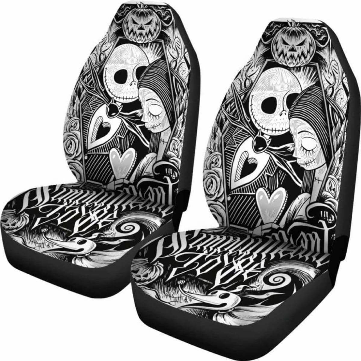 Jack Skellington And Sally Car Seat Covers Universal Fit 051012