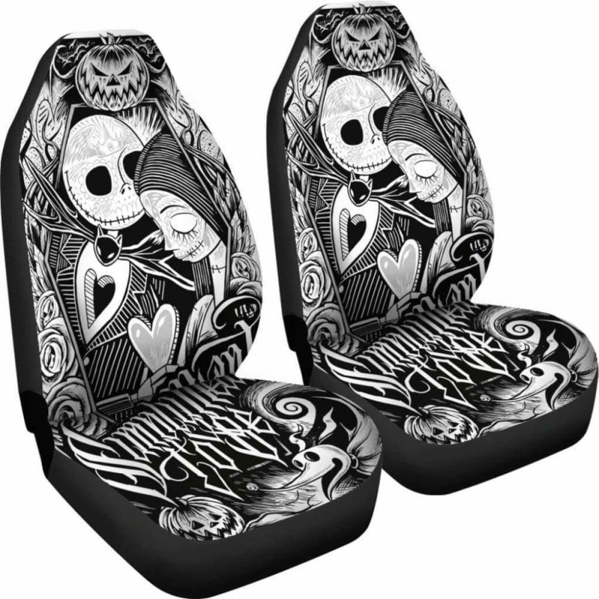 Jack Skellington And Sally Car Seat Covers Universal Fit 051012