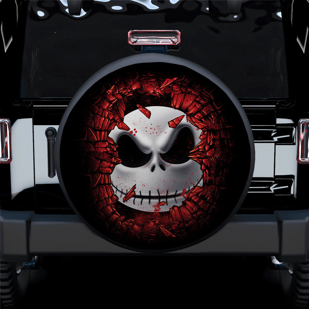 Jack Skellington Break Wall Jeep Car Spare Tire Cover