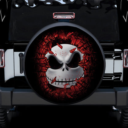 Jack Skellington Break Wall Jeep Car Spare Tire Cover