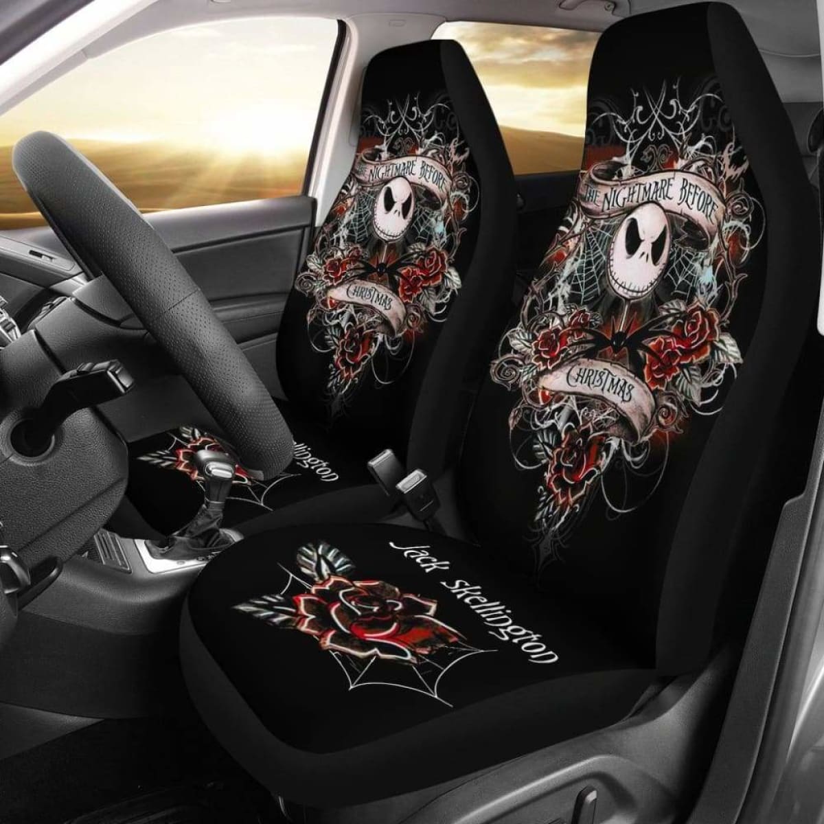 Jack Skellington Car Seat Cover 58 Universal Fit 053012