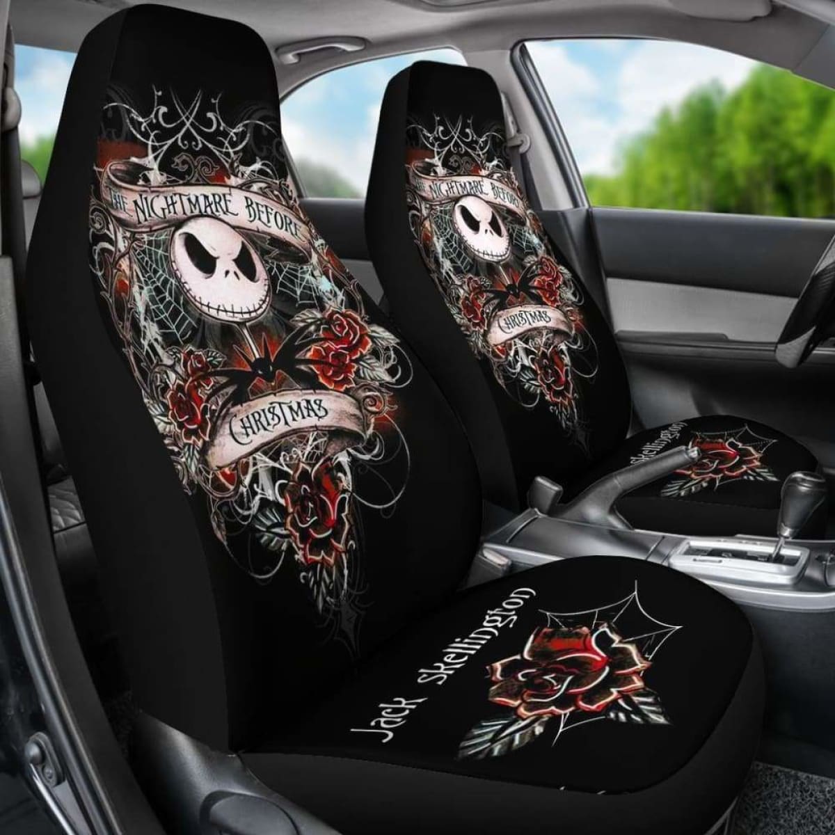 Jack Skellington Car Seat Cover 58 Universal Fit 053012