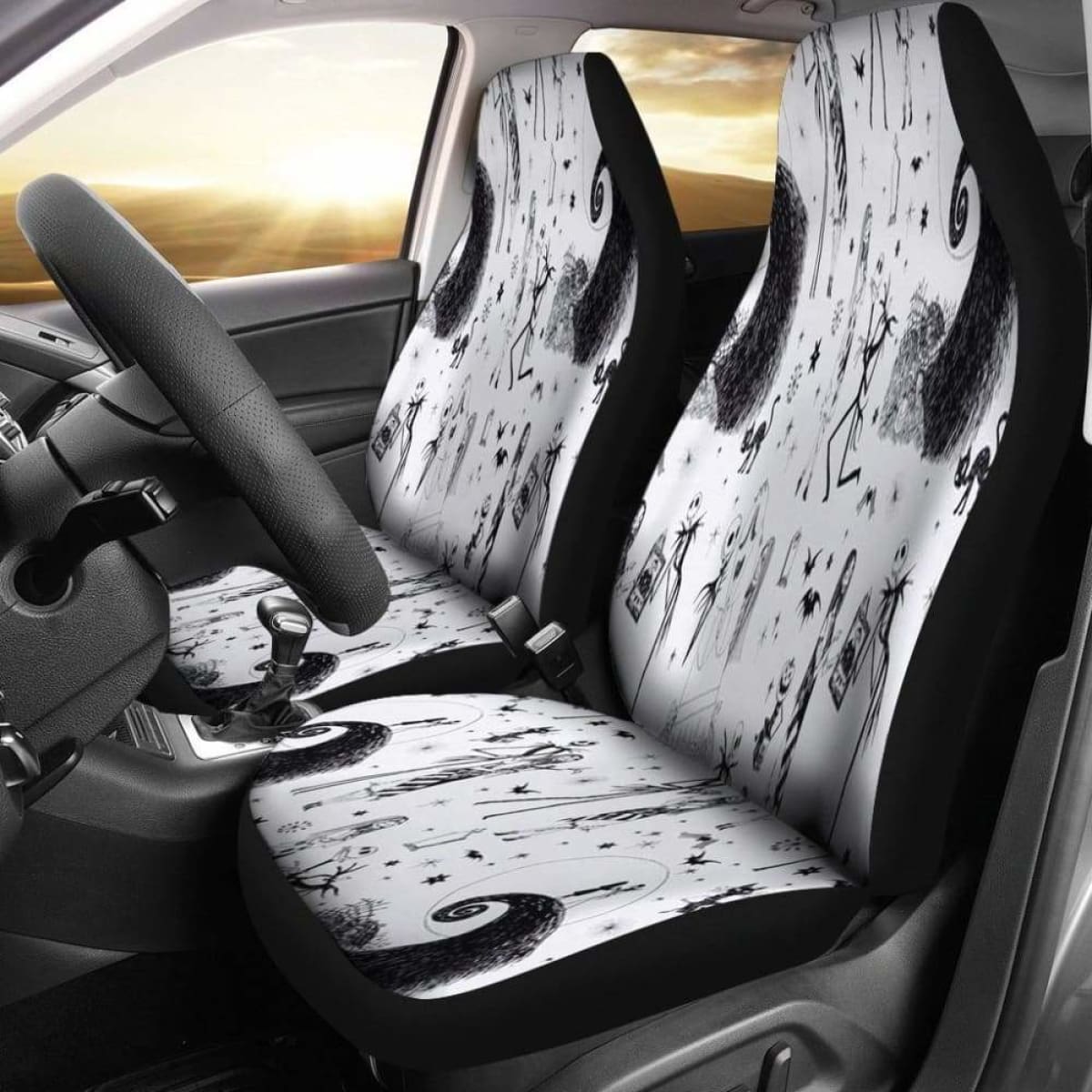 Jack Skellington Car Seat Covers The Nightmare Before Christmas Universal Fit 051012
